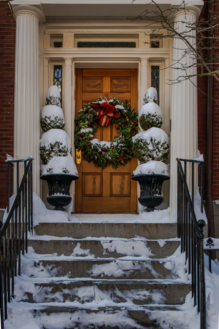 blizzard Boston snow steps to door 4856 small